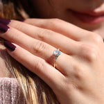 Load image into Gallery viewer, Marjorie Sky Blue Topaz Yüzük