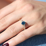 Load image into Gallery viewer, Spica London Blue Topaz Yüzük