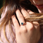 Load image into Gallery viewer, Spica London Blue Topaz Yüzük