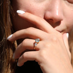 Load image into Gallery viewer, Monique Aquamarine Yüzük