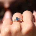 Load image into Gallery viewer, Hestia London Blue Topaz Yüzük