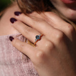 Load image into Gallery viewer, Hestia London Blue Topaz Yüzük