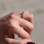 Load image into Gallery viewer, Viola Sky Blue Topaz Yüzük