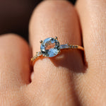 Load image into Gallery viewer, Morgan 7 Sky Blue Topaz Yüzük