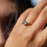 Load image into Gallery viewer, Morgan 7 Sky Blue Topaz Yüzük