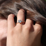 Load image into Gallery viewer, Morgan 7 Sky Blue Topaz Yüzük