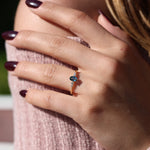 Load image into Gallery viewer, Jana London Blue Topaz Yüzük