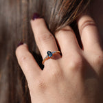 Load image into Gallery viewer, Jana London Blue Topaz Yüzük