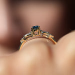 Load image into Gallery viewer, Morrigan London Blue Topaz Yüzük