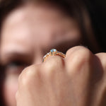 Load image into Gallery viewer, Clotho Sky Blue Topaz Yüzük