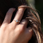 Load image into Gallery viewer, Clotho Sky Blue Topaz Yüzük