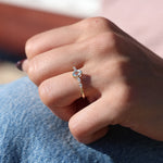 Load image into Gallery viewer, Clotho Sky Blue Topaz Yüzük