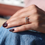 Load image into Gallery viewer, Clotho Sky Blue Topaz Yüzük