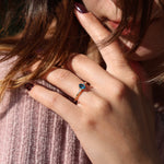 Load image into Gallery viewer, Dian London Blue Topaz Yüzük