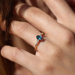 Load image into Gallery viewer, Dian London Blue Topaz Yüzük