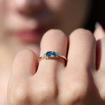 Load image into Gallery viewer, Hera London Blue Topaz Yüzük