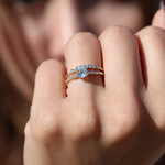 Load image into Gallery viewer, Morgan 4 Sky Blue Topaz Yüzük