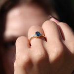 Load image into Gallery viewer, Delia London Blue Topaz Yüzük