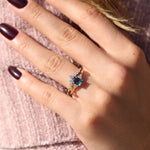 Load image into Gallery viewer, Delia London Blue Topaz Yüzük