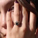 Load image into Gallery viewer, Delia London Blue Topaz Yüzük