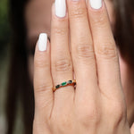 Load image into Gallery viewer, Febris Zümrüt Yüzük