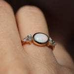 Load image into Gallery viewer, Grand Soir Opal Yatay Yüzük #534