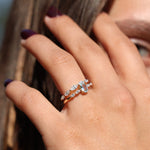 Load image into Gallery viewer, Saule Sky Blue Topaz Yüzük