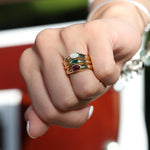 Load image into Gallery viewer, Diana Mini Zümrüt Yüzük