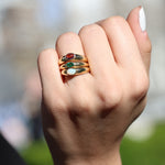 Load image into Gallery viewer, Diana Midi Tourmaline Yüzük