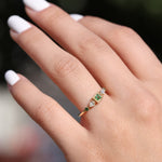 Load image into Gallery viewer, Ceres Zümrüt Yüzük