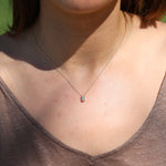 Load image into Gallery viewer, Hera Sky Blue Topaz Kolye