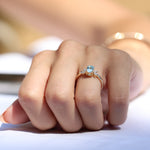 Load image into Gallery viewer, Love Aquamarine Yüzük