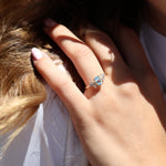 Load image into Gallery viewer, Love Aquamarine Yüzük