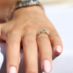 Load image into Gallery viewer, Hestia Grande Aquamarine Yüzük