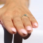 Load image into Gallery viewer, Aegle Sky Blue Topaz Yüzük