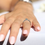 Load image into Gallery viewer, Phaedra Aquamarine Yüzük