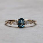 Load image into Gallery viewer, Carme London Blue Topaz Yüzük