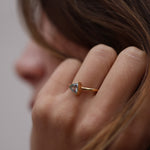 Load image into Gallery viewer, Sahraa Sky Blue Topaz Yüzük