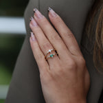 Load image into Gallery viewer, Leda Zümrüt Yüzük