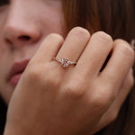 Load image into Gallery viewer, Morgan 6 Morganite Yüzük