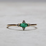 Load image into Gallery viewer, Leda Zümrüt Yüzük