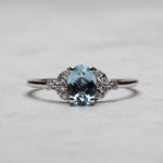 Load image into Gallery viewer, Skyler 7 Aquamarine Yüzük