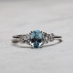 Load image into Gallery viewer, Magnifique 7 Aquamarine Yüzük