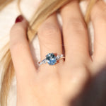 Load image into Gallery viewer, Britt 9 Aquamarine Yüzük