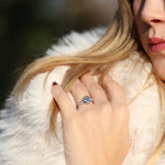 Load image into Gallery viewer, Britt 9 Aquamarine Yüzük