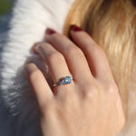 Load image into Gallery viewer, Magnifique 7 Aquamarine Yüzük