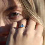 Load image into Gallery viewer, Skyler 7 Aquamarine Yüzük