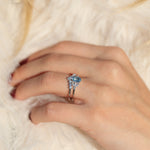 Load image into Gallery viewer, Skyler 7 Aquamarine Yüzük