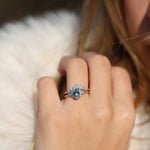 Load image into Gallery viewer, Skyler 7 Aquamarine Yüzük