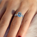 Load image into Gallery viewer, Magnifique XL Aquamarine Yüzük